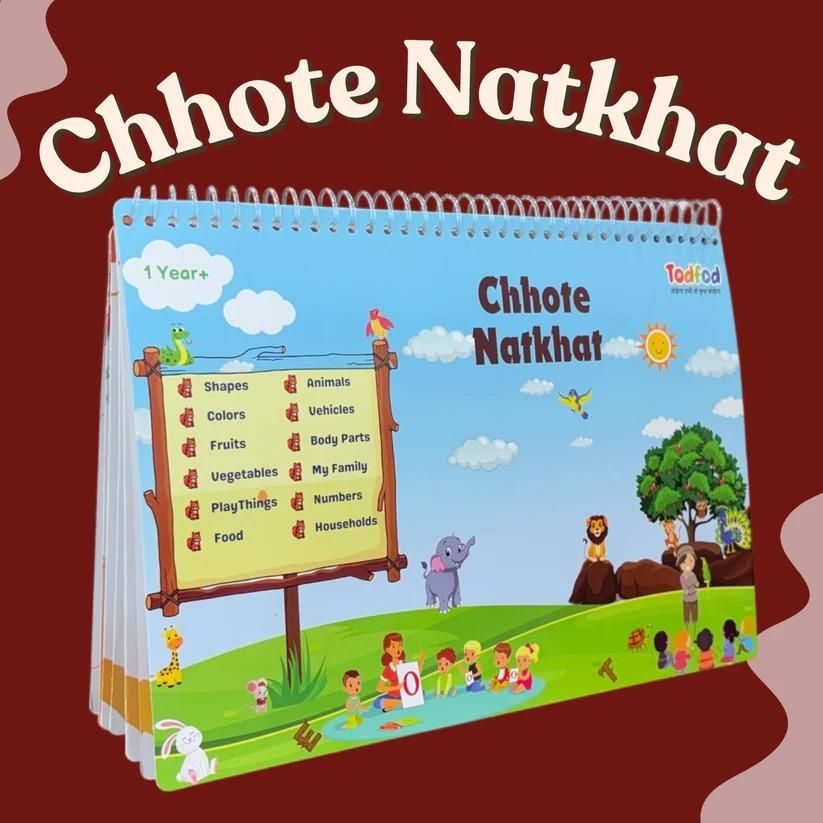 Chhote Natkhat Early Learning Book | 12 in 1 Learning Book For Kids